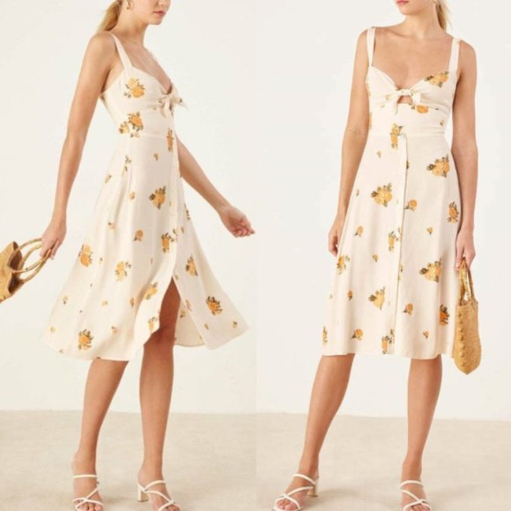 Reformation Frankfort Midi Dress